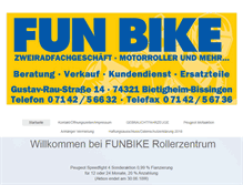 Tablet Screenshot of funbike.biz